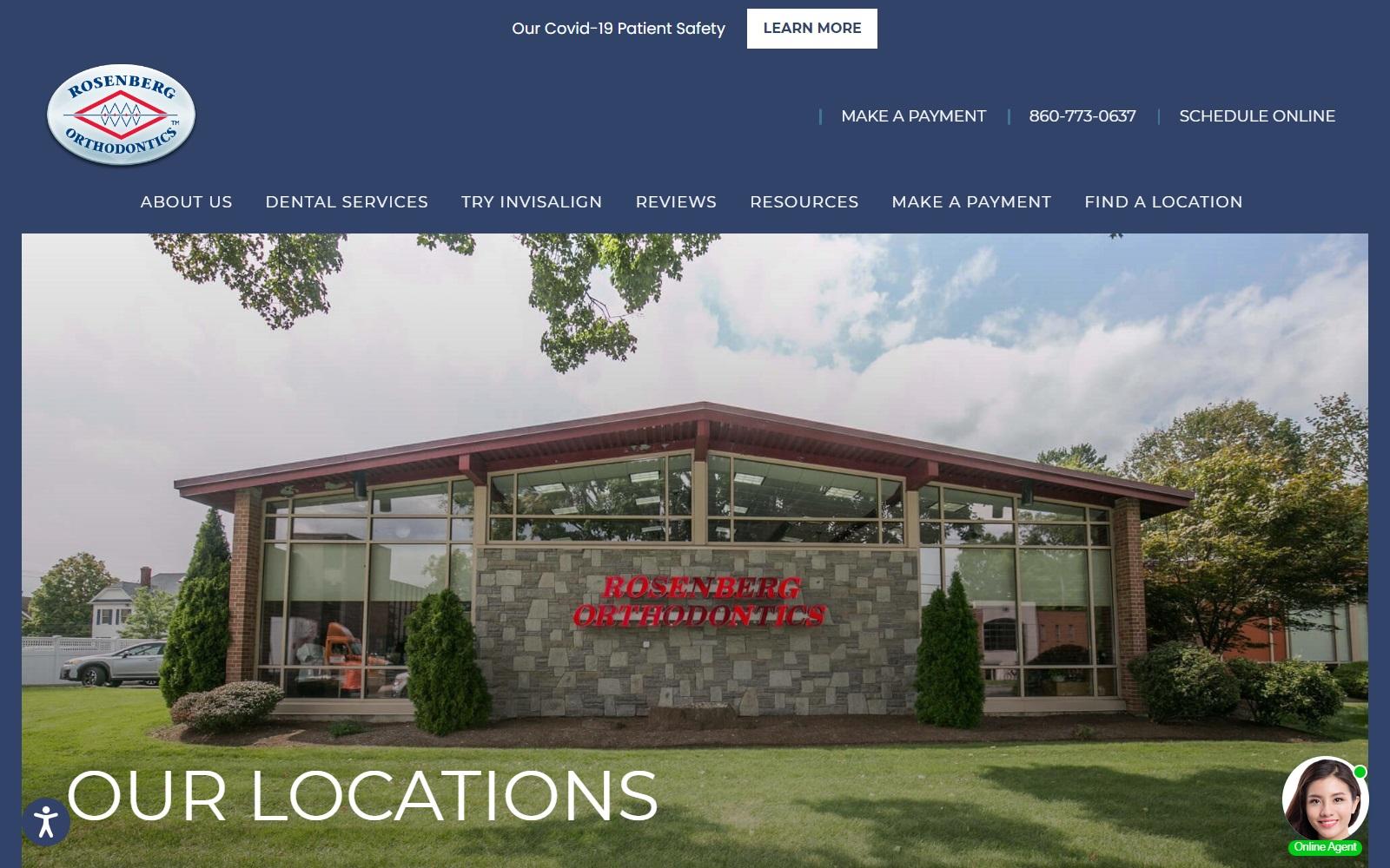 Rosenberg Orthodontics screenshot