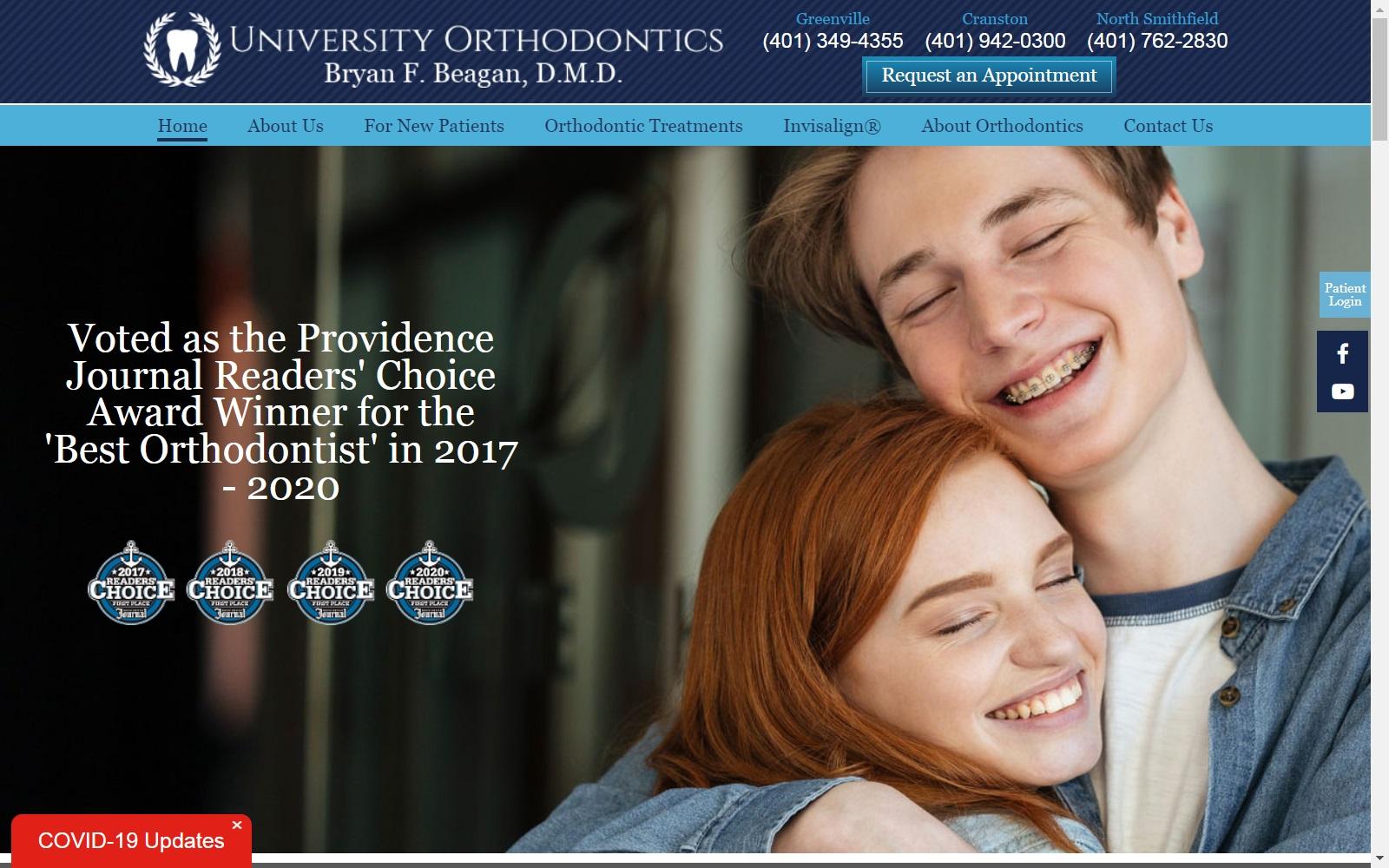University Orthodontics screenshot