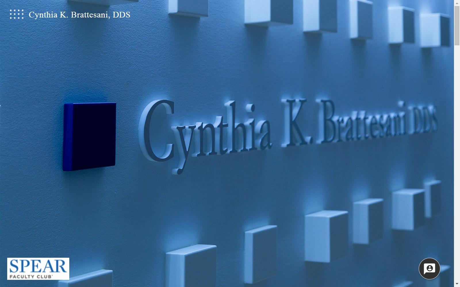 Dr. Cynthia K. Brattesani DDS screenshot