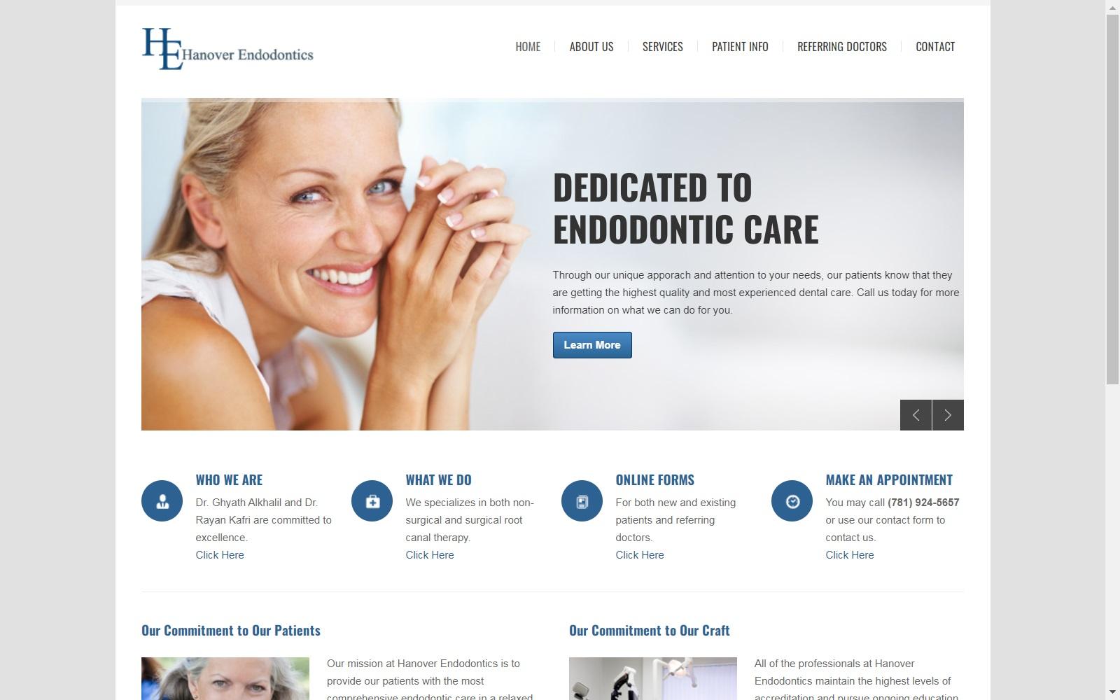 Hanover Endodontics LLC screenshot