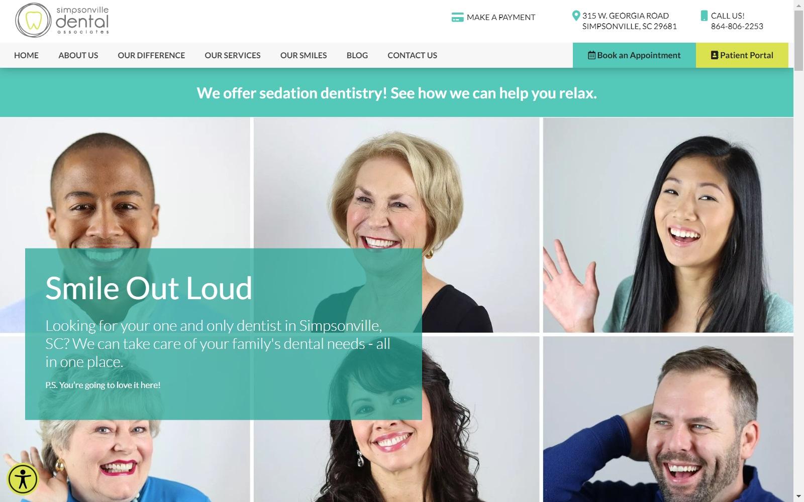 Simpsonville Dental Associates screenshot