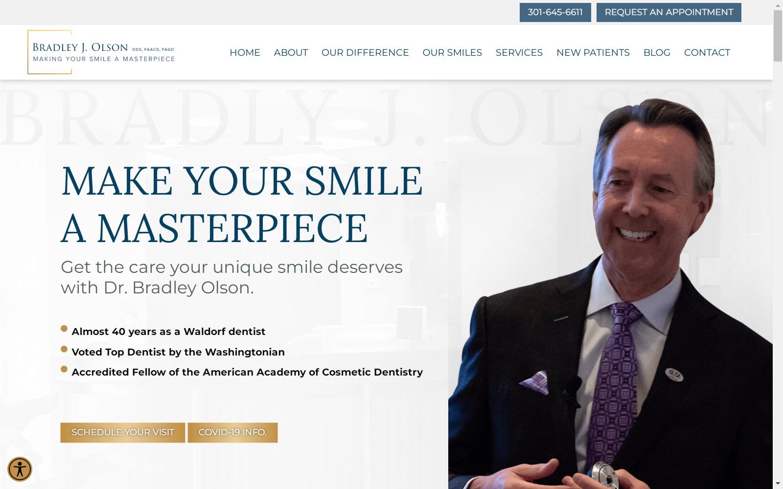 Bradley Olson DDS screenshot