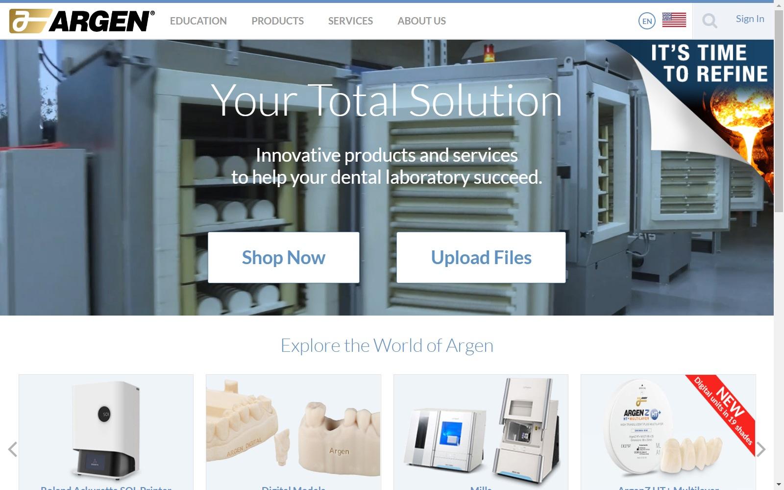 Argen Corporation screenshot