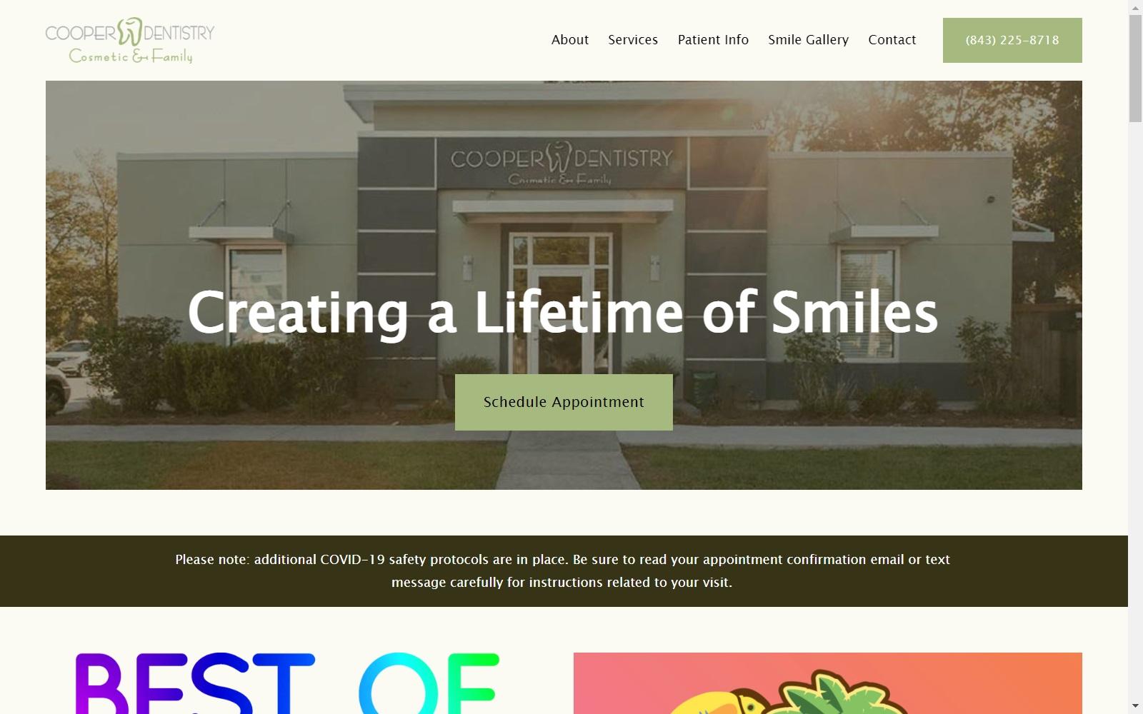 Cooper Cosmetic & Family Dentistry screenshot