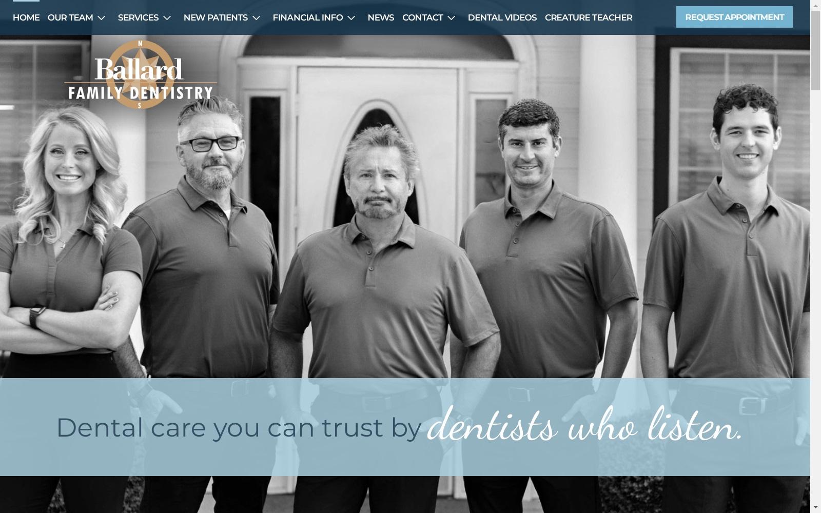 Ballard Family Dentistry screenshot