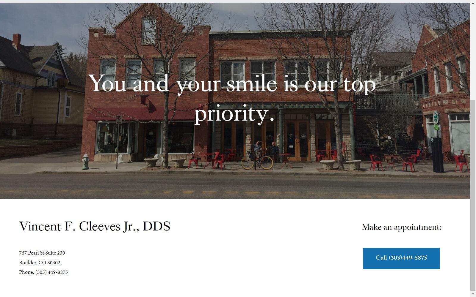 Cleeves Jr Vincent F DDS screenshot
