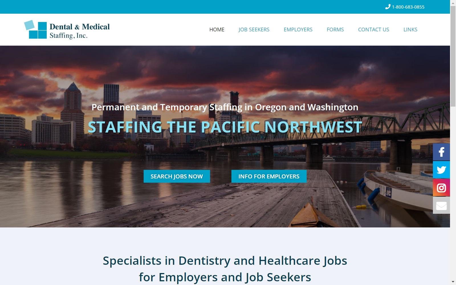 Dental & Medical Staffing, Inc. screenshot