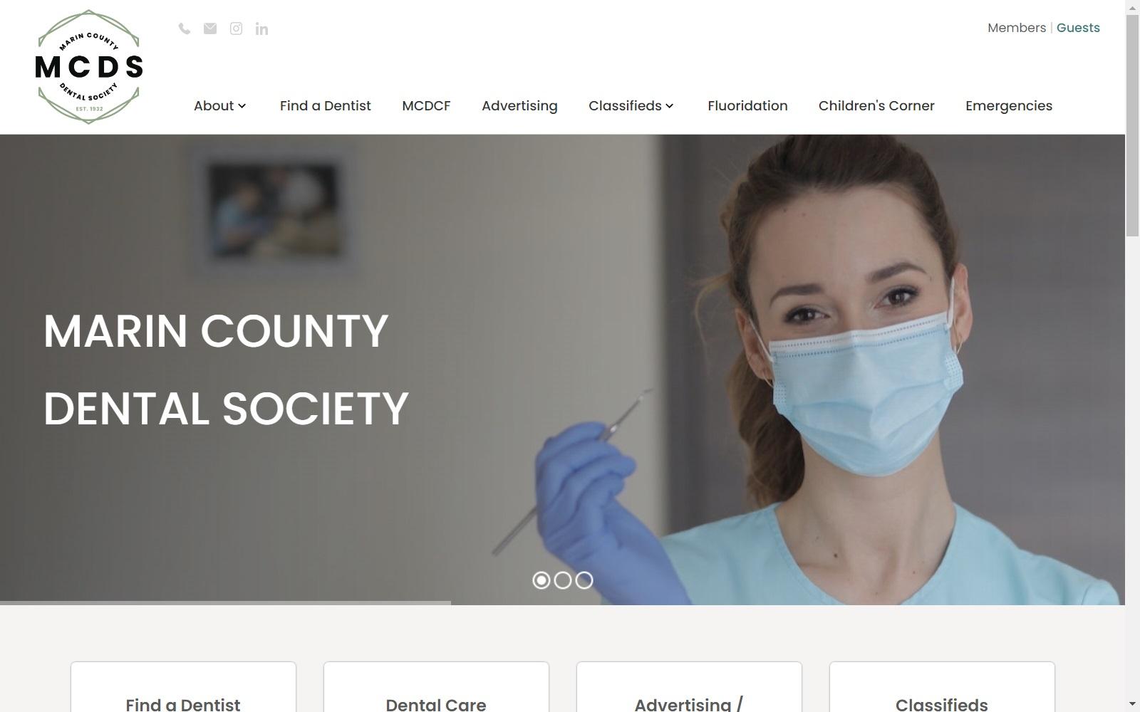 Marin County Dental Society screenshot