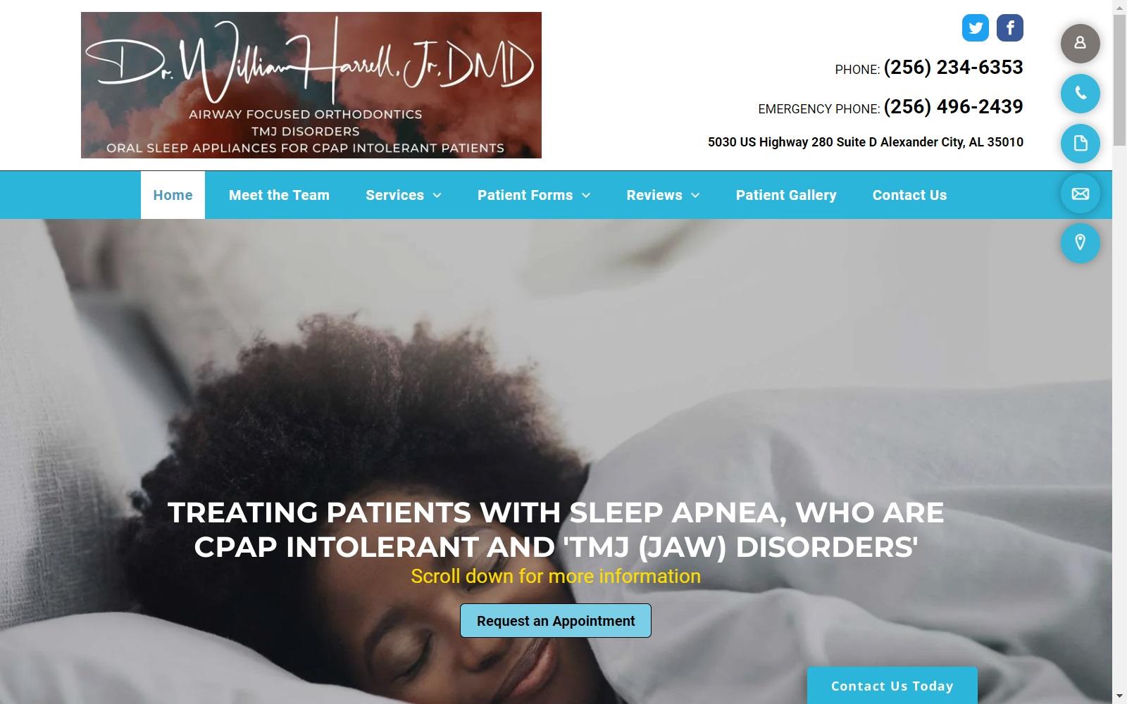 Dr. William E. Harrell Jr DMD screenshot