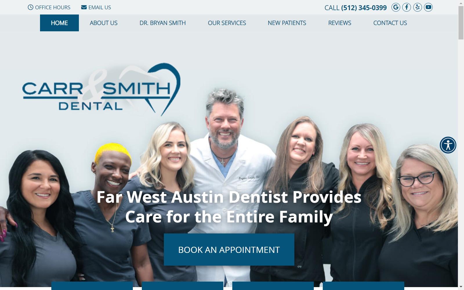 Carr & Smith Dental screenshot