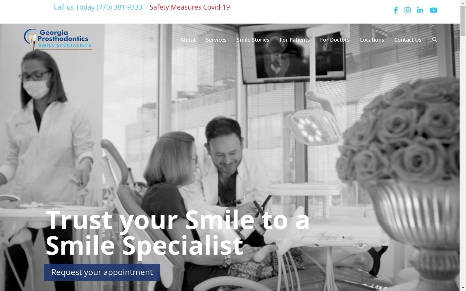 Georgia Prosthodontics screenshot
