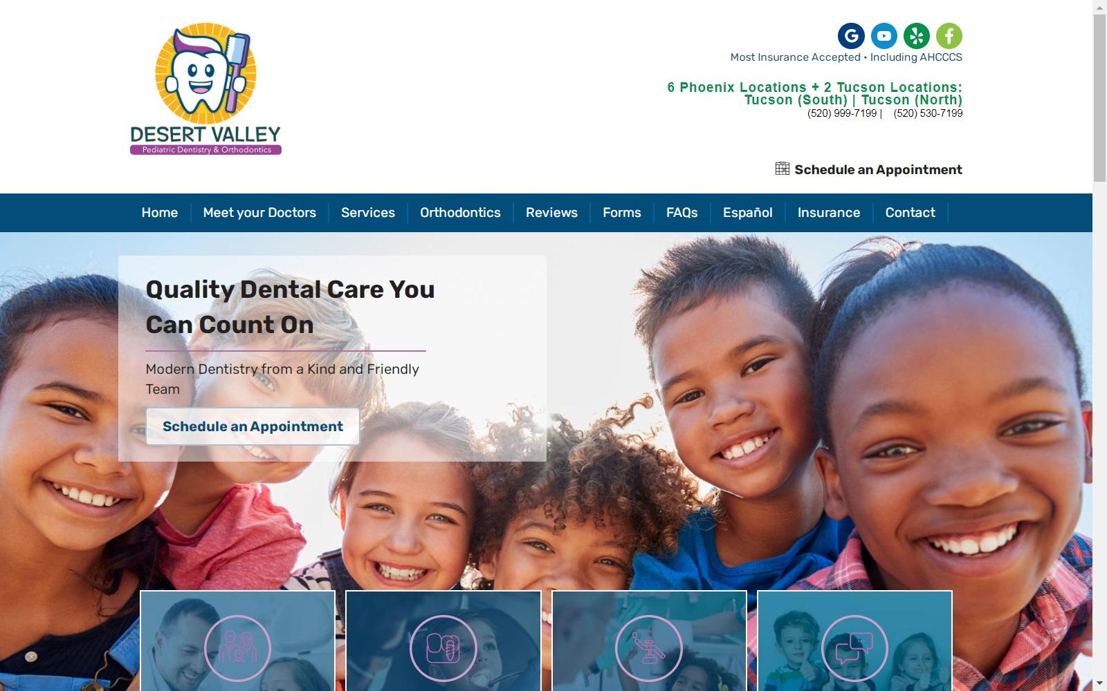 Desert Valley Pediatric Dentistry screenshot