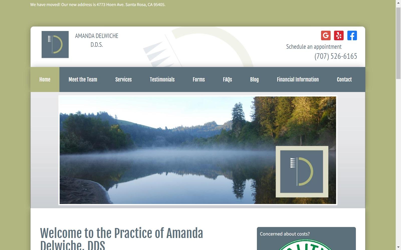 Amanda Delwiche DDS screenshot