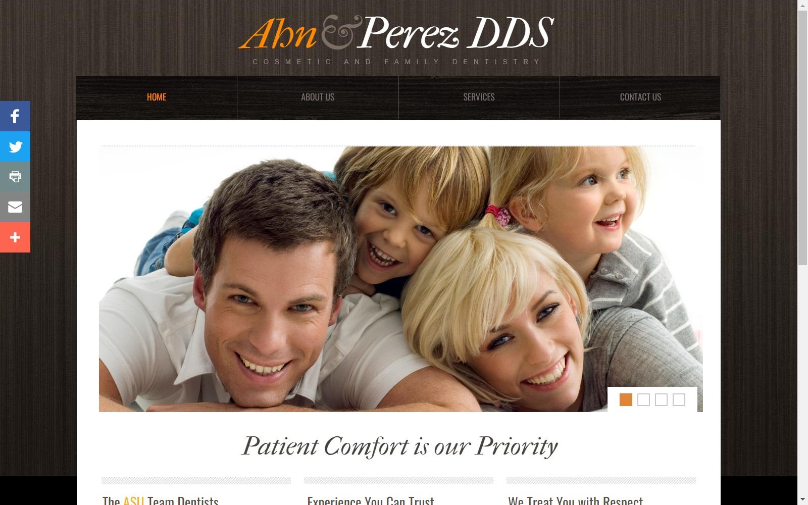 Ahn & Perez PC screenshot