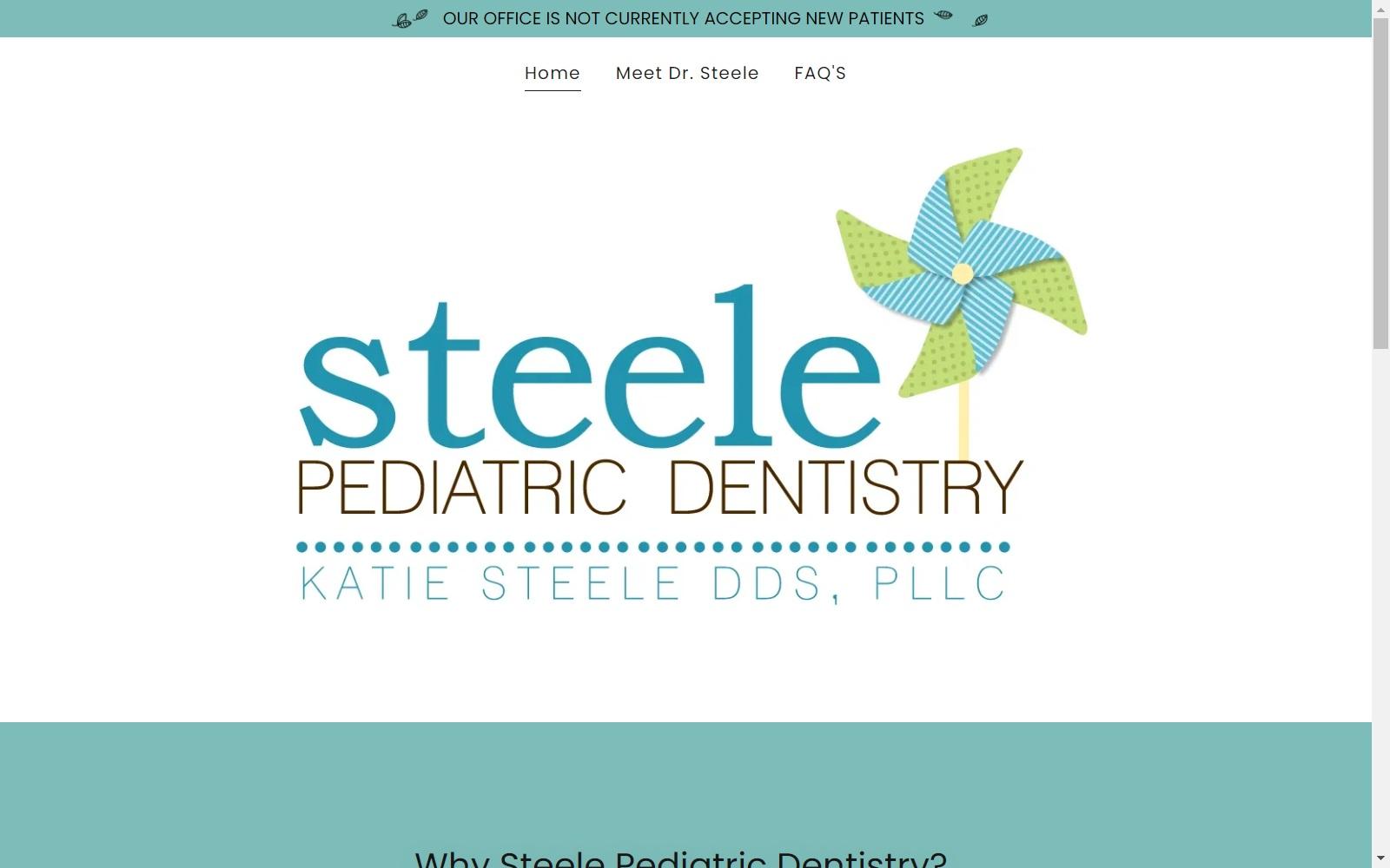 Steele Pediatric Dentistry screenshot