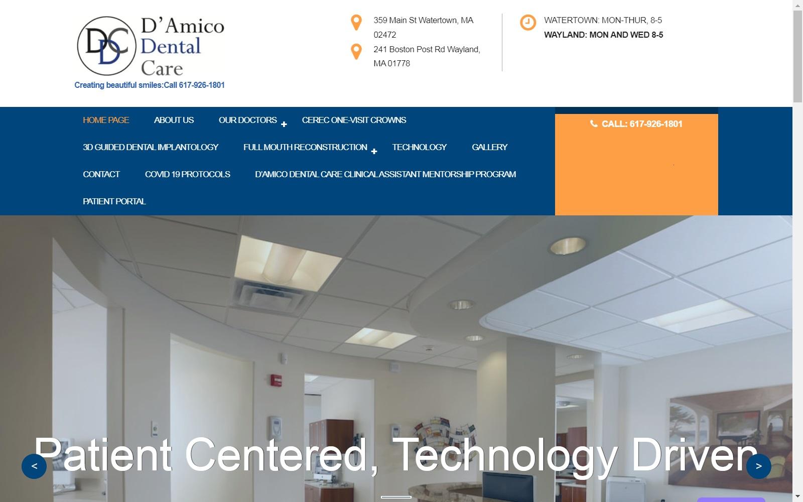 D'Amico Dental Care screenshot