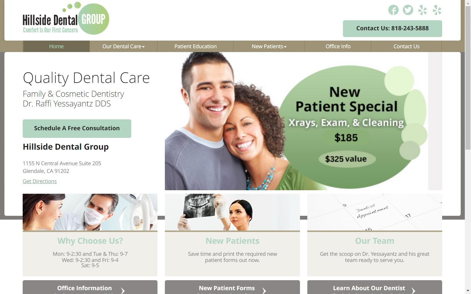Hillside Dental Group screenshot