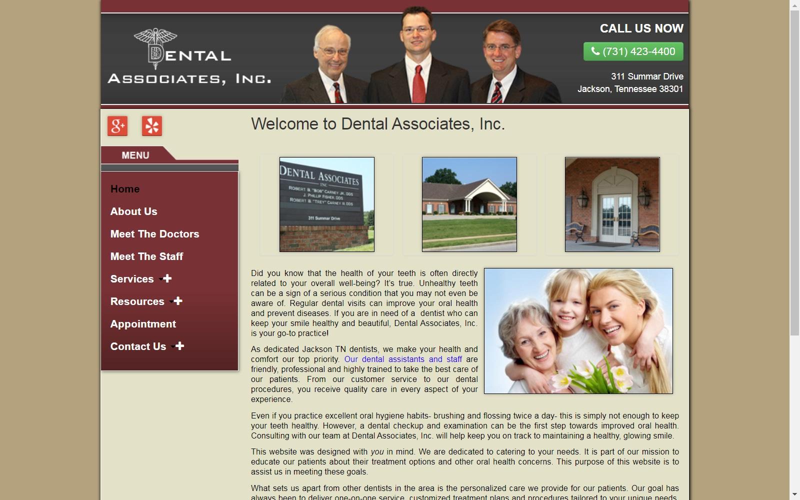 Dental Associates, Inc. screenshot