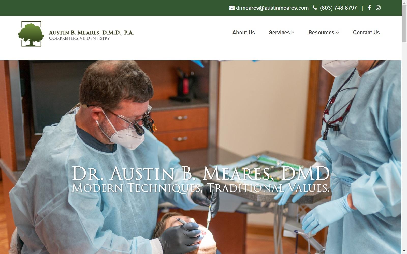 Meares Austin B DDS screenshot