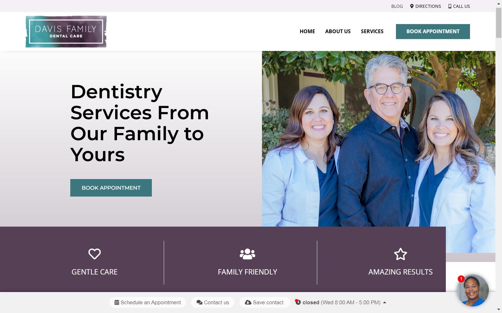 Dr. Lauren A. Davis, DDS screenshot