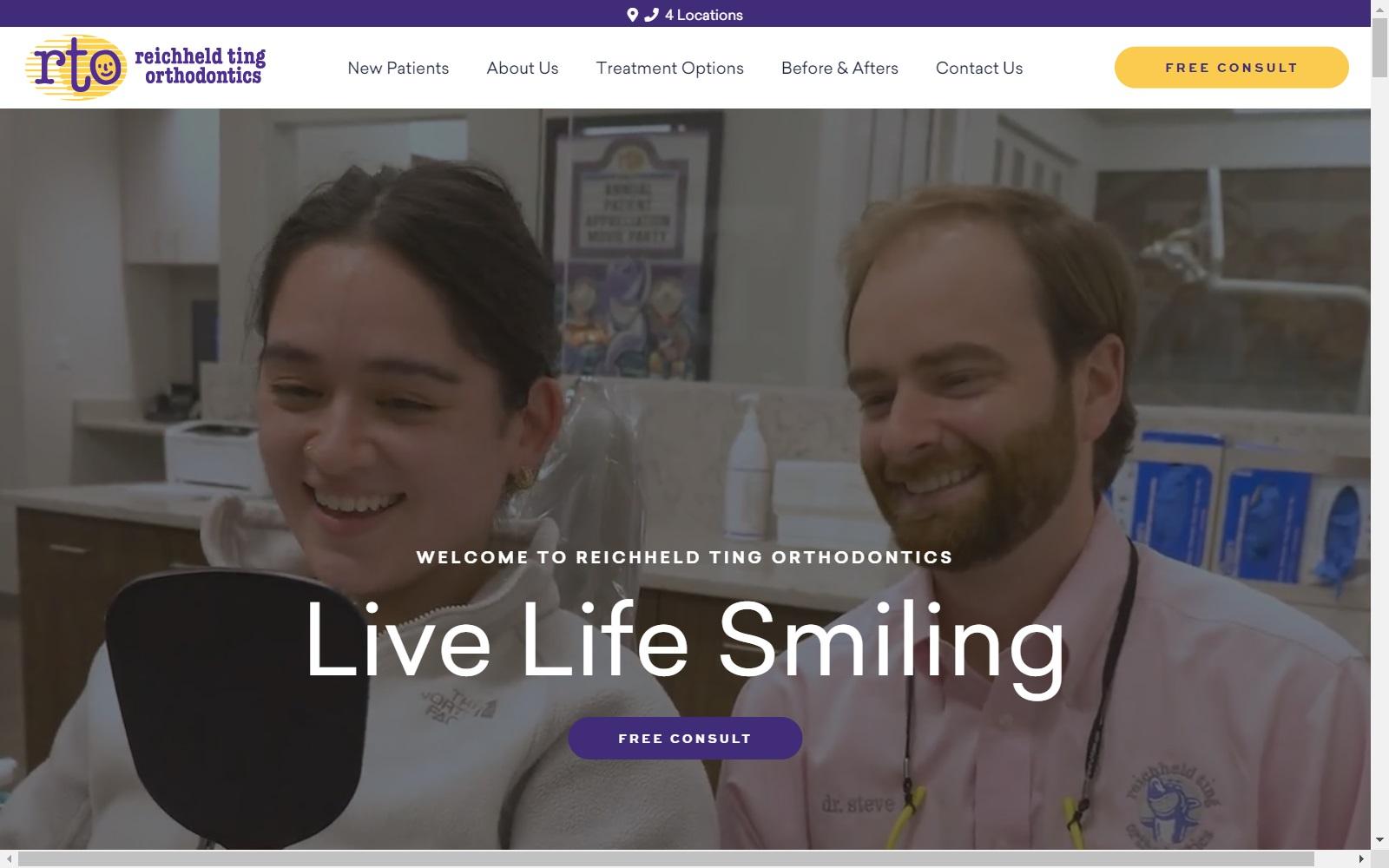 Reichheld Ting Orthodontics screenshot