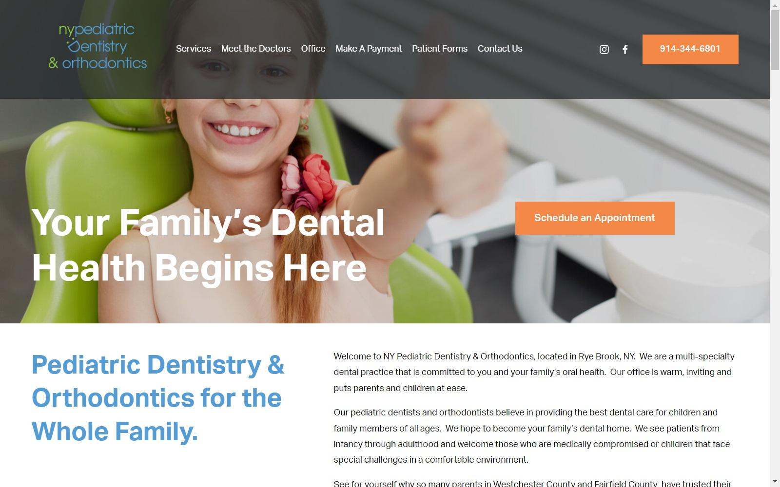 NY Pediatric Dentistry & Orthodontics screenshot