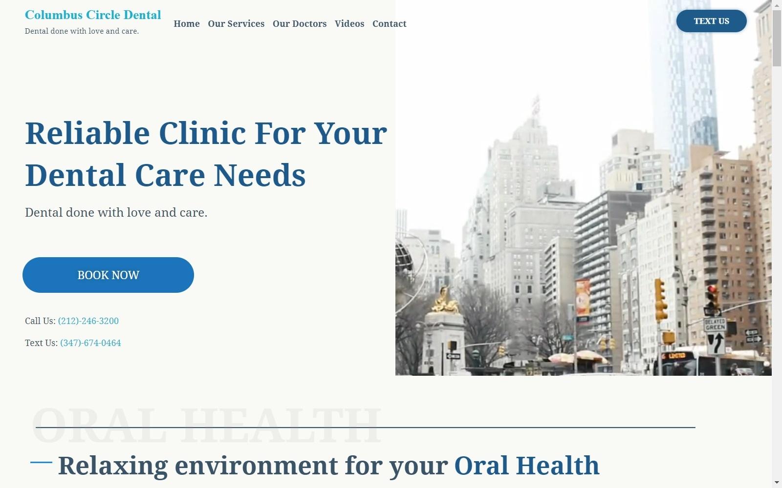 Columbus Circle Dental screenshot