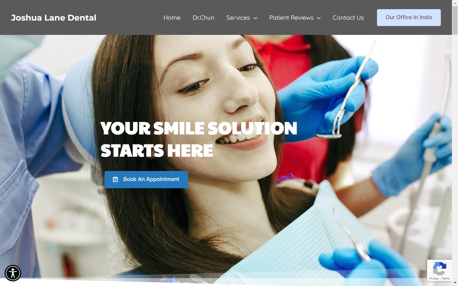 Joshua Lane Dental screenshot