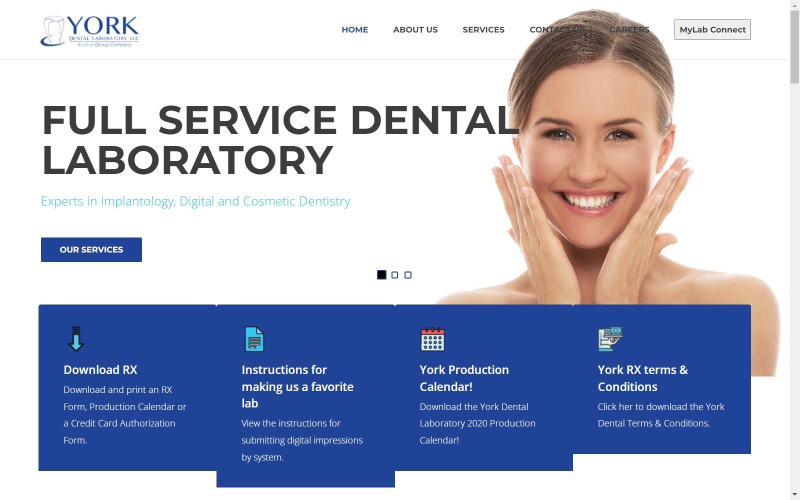 York Dental Laboratory Inc. screenshot