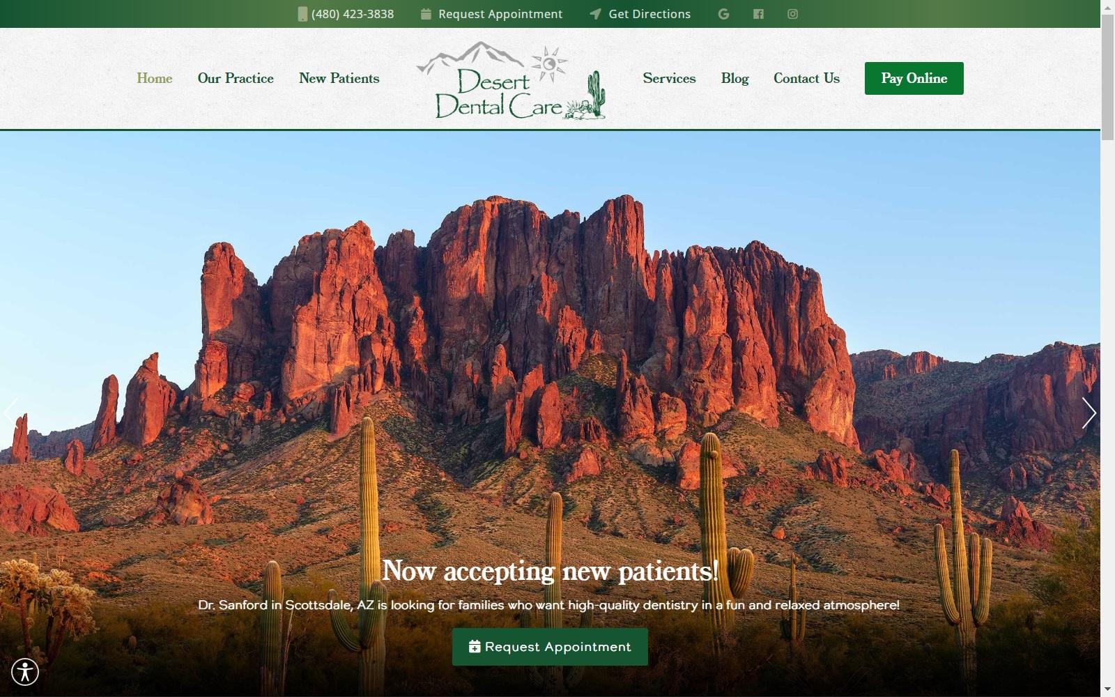 Desert Dental Care Sanford Stacey L DDS MS screenshot