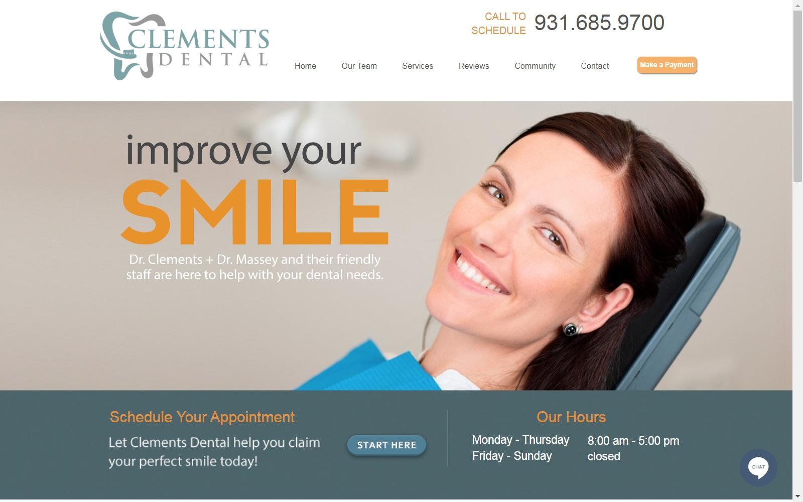 Clements Dental screenshot