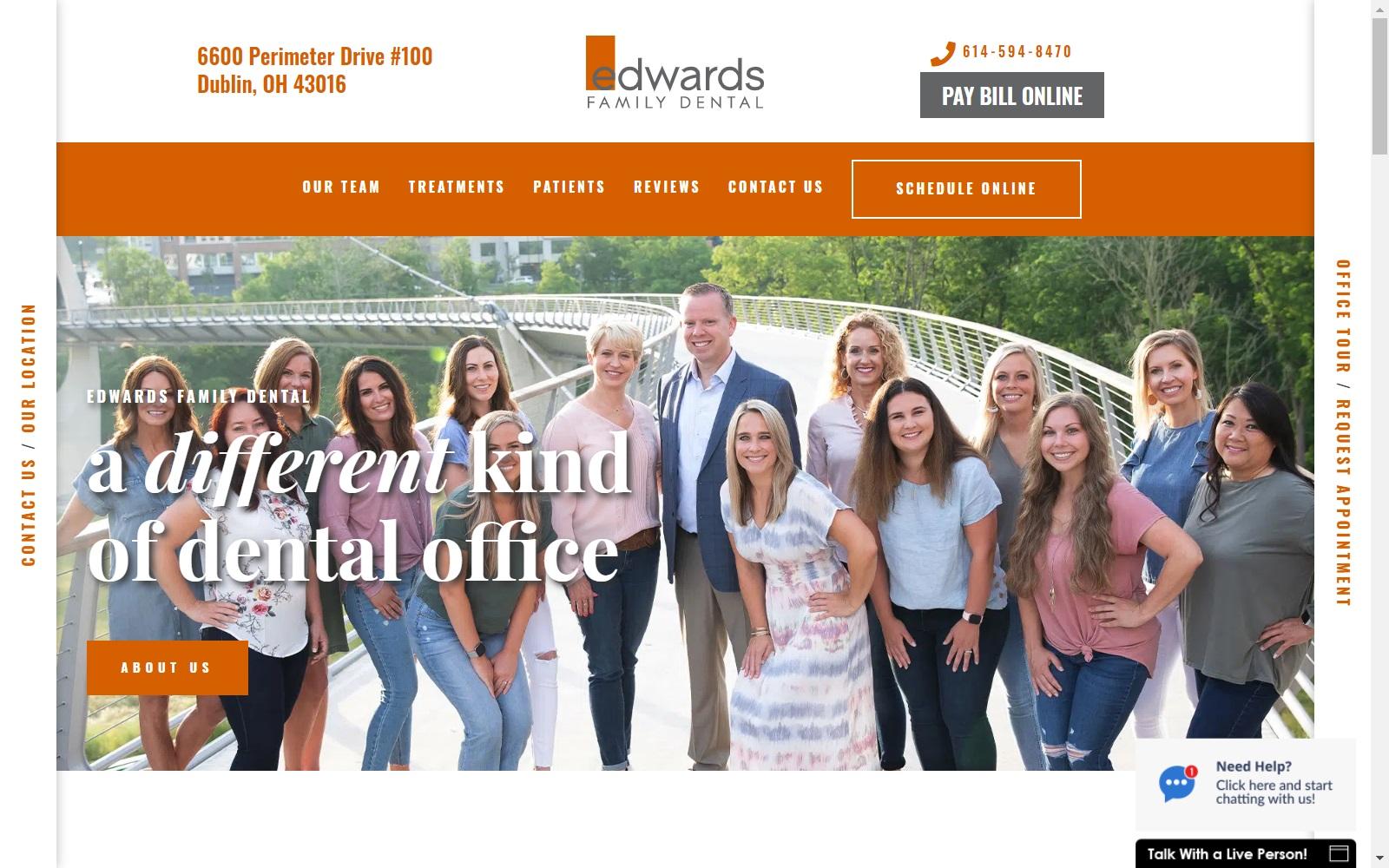 Edwards Family Dental screenshot