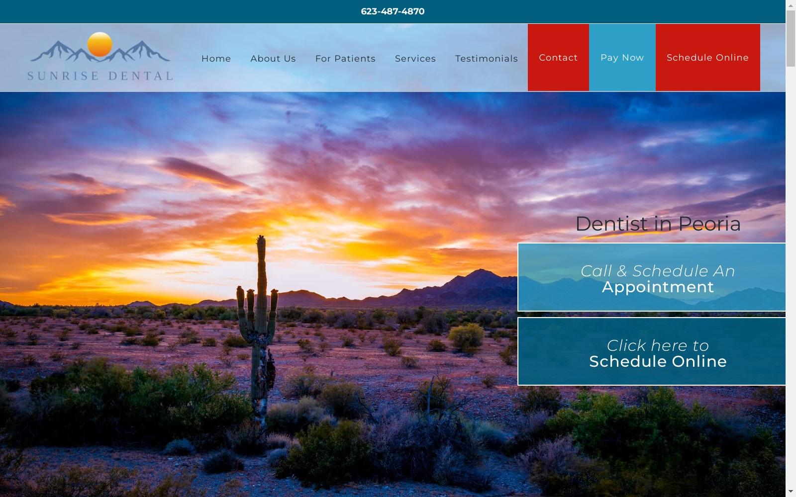 Sunrise Dental Peoria, AZ screenshot