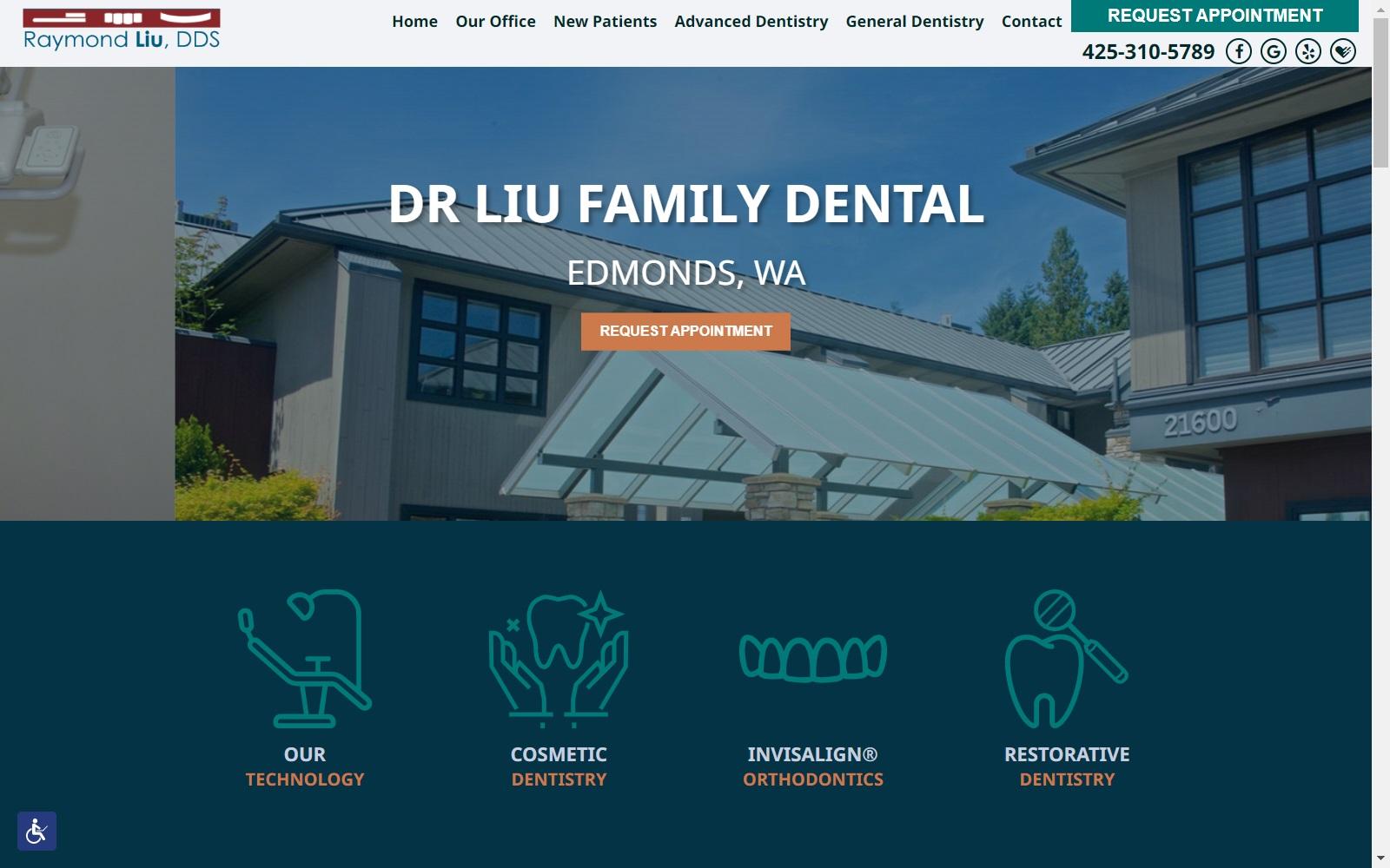 Dr Liu Family Dental screenshot