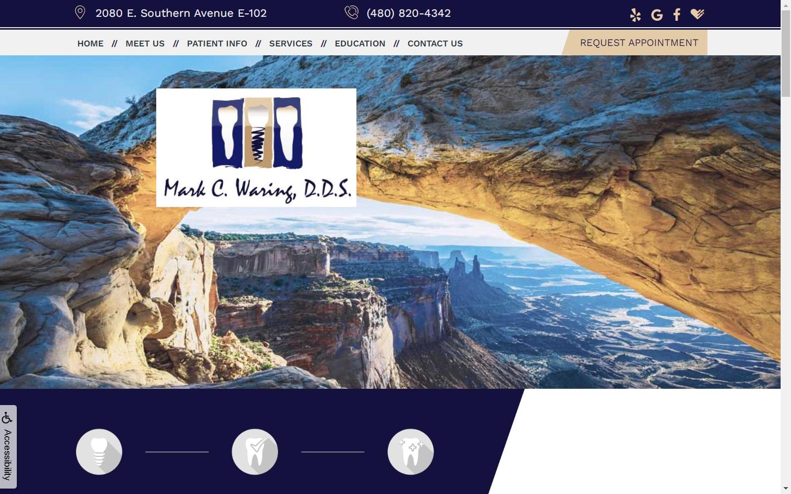 Mark C. Waring DDS screenshot