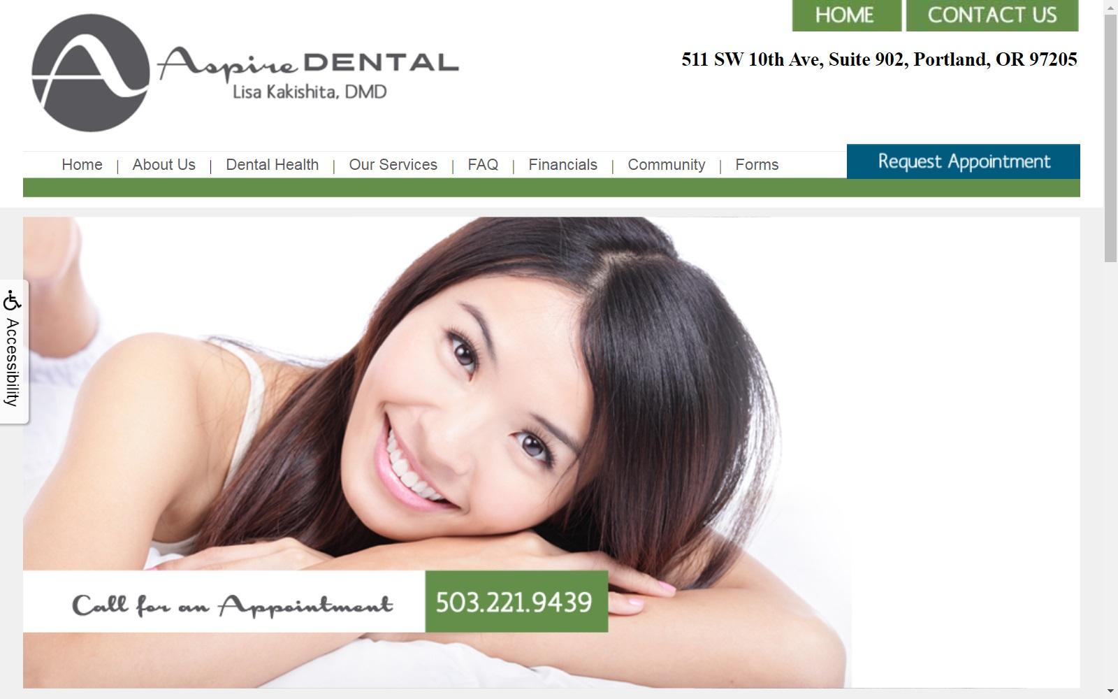Aspire Dental screenshot