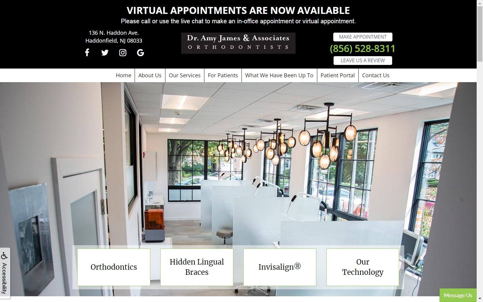 Dr. Amy James & Associates screenshot