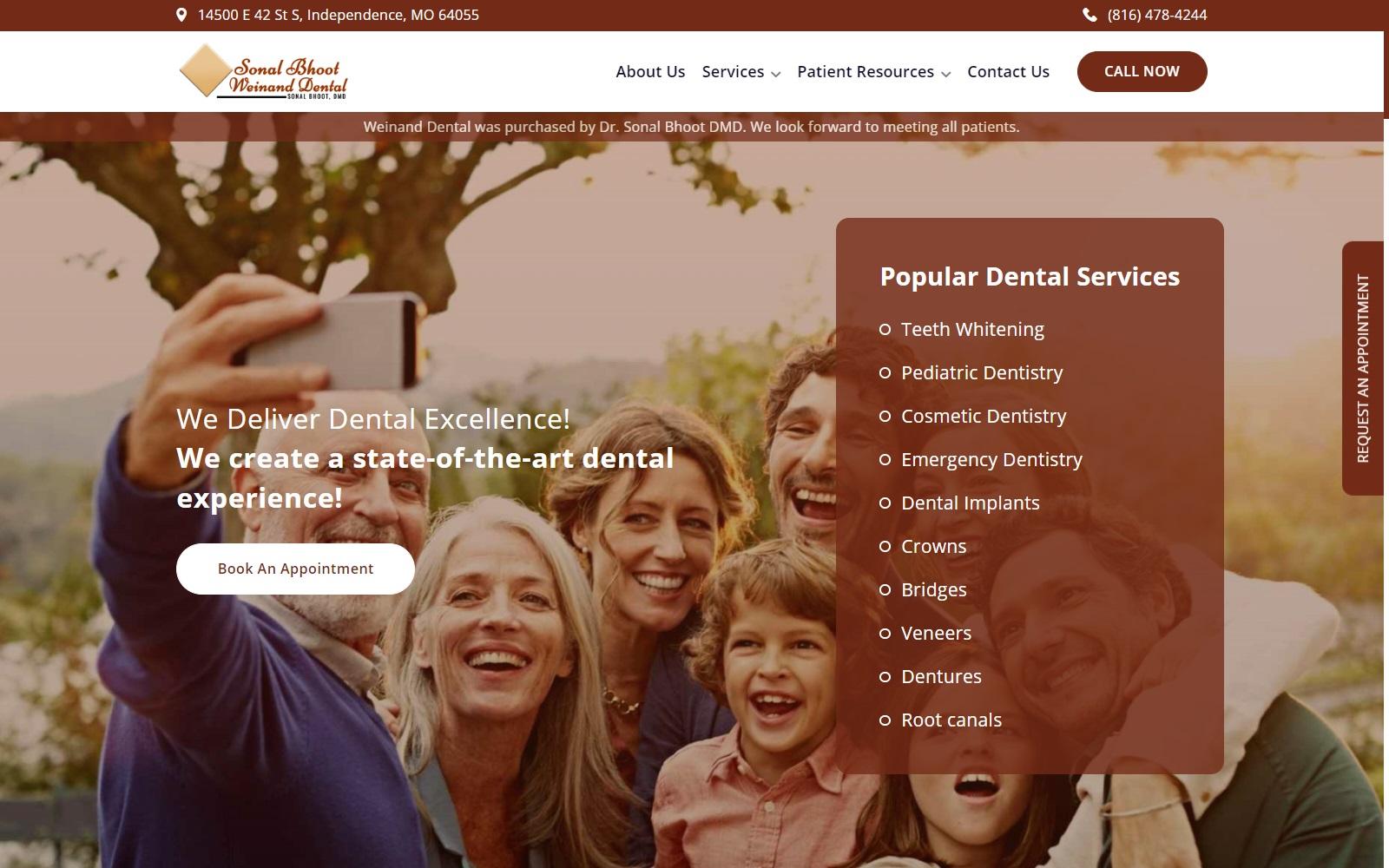 Weinand Dental screenshot