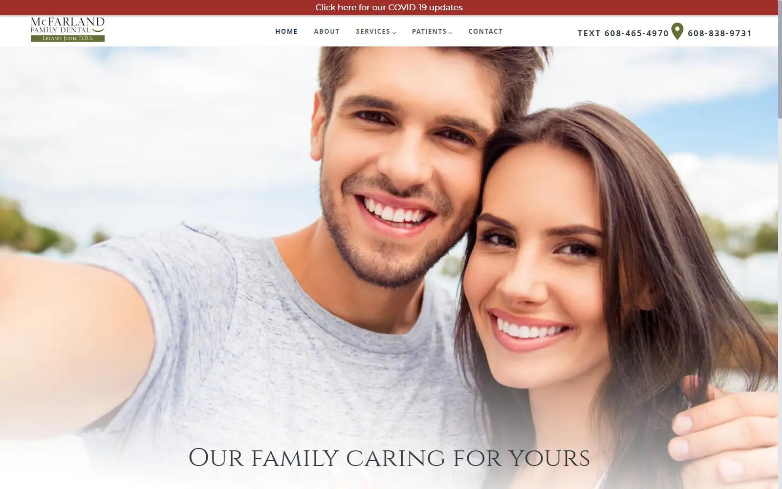 McFarland Family Dental screenshot
