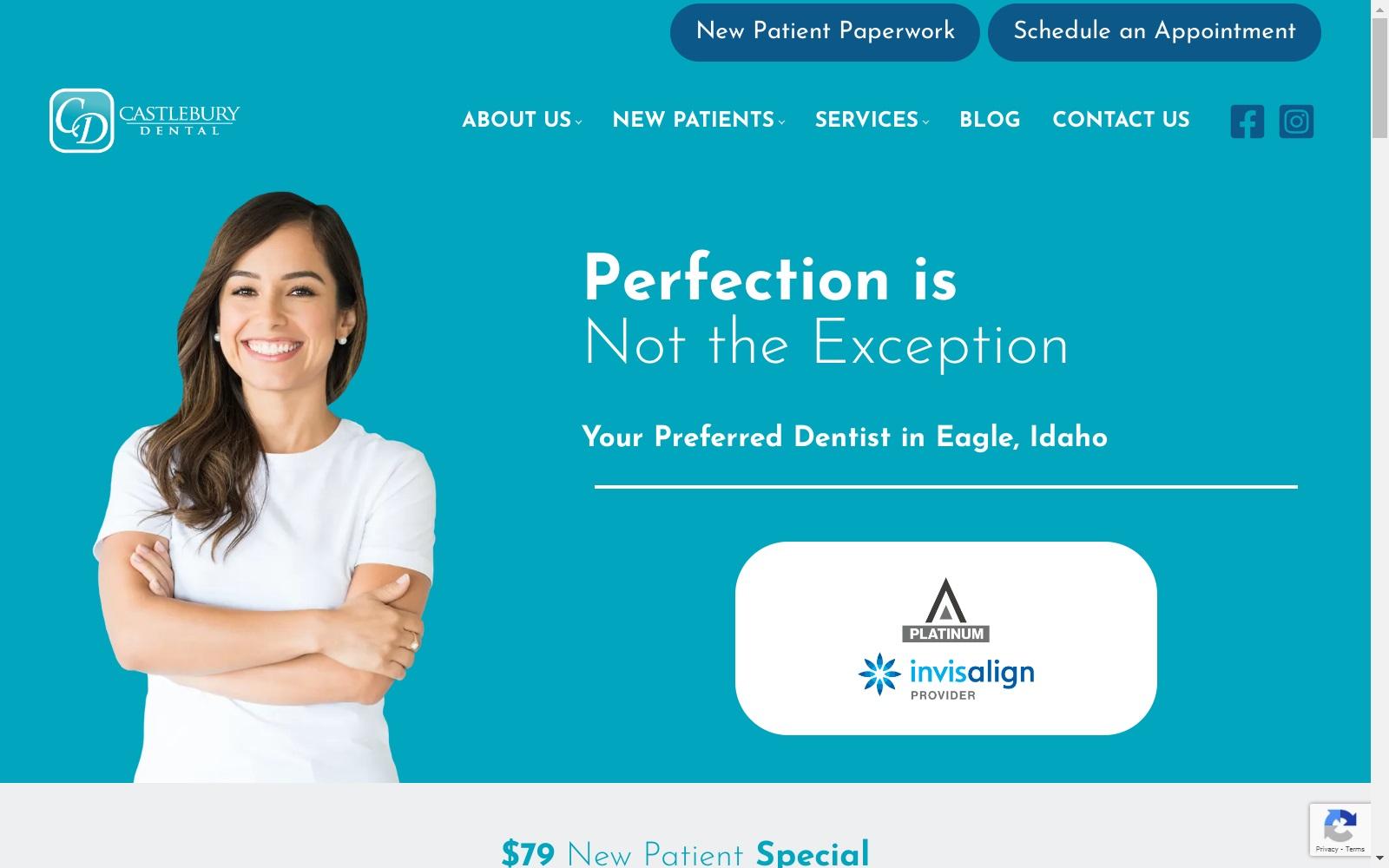 Castlebury Dental screenshot