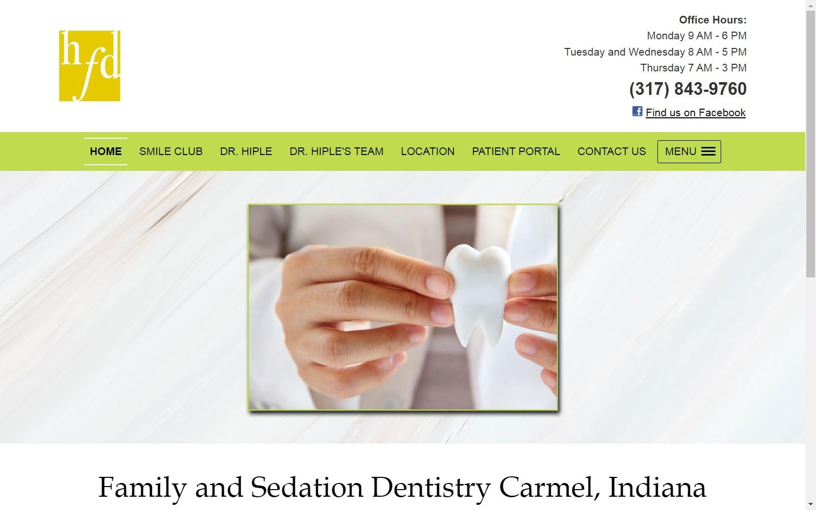 Dr. Evan R. Hiple DDS screenshot