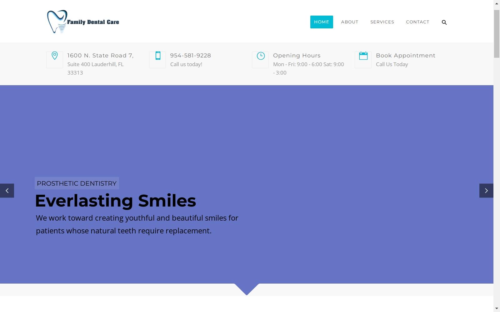 Family Dental Care in Fort Lauderdale screenshot