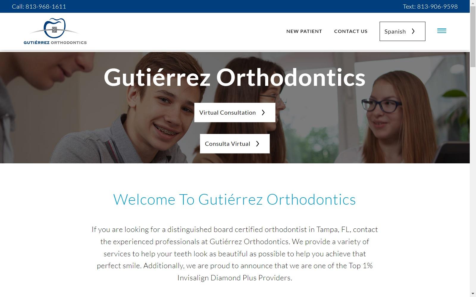 Gutierrez Orthodontics screenshot