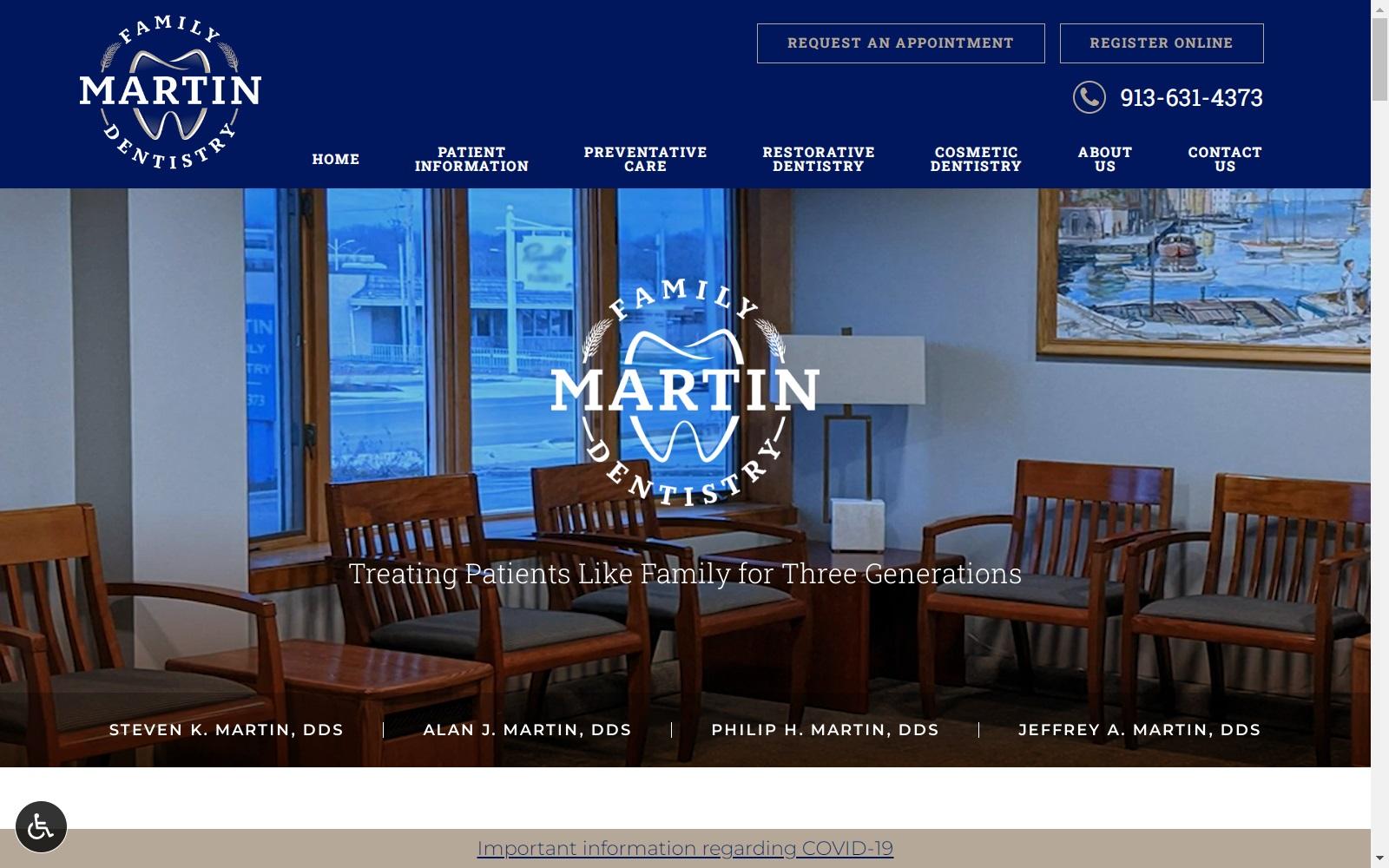 Martin Family Dentistry PA screenshot
