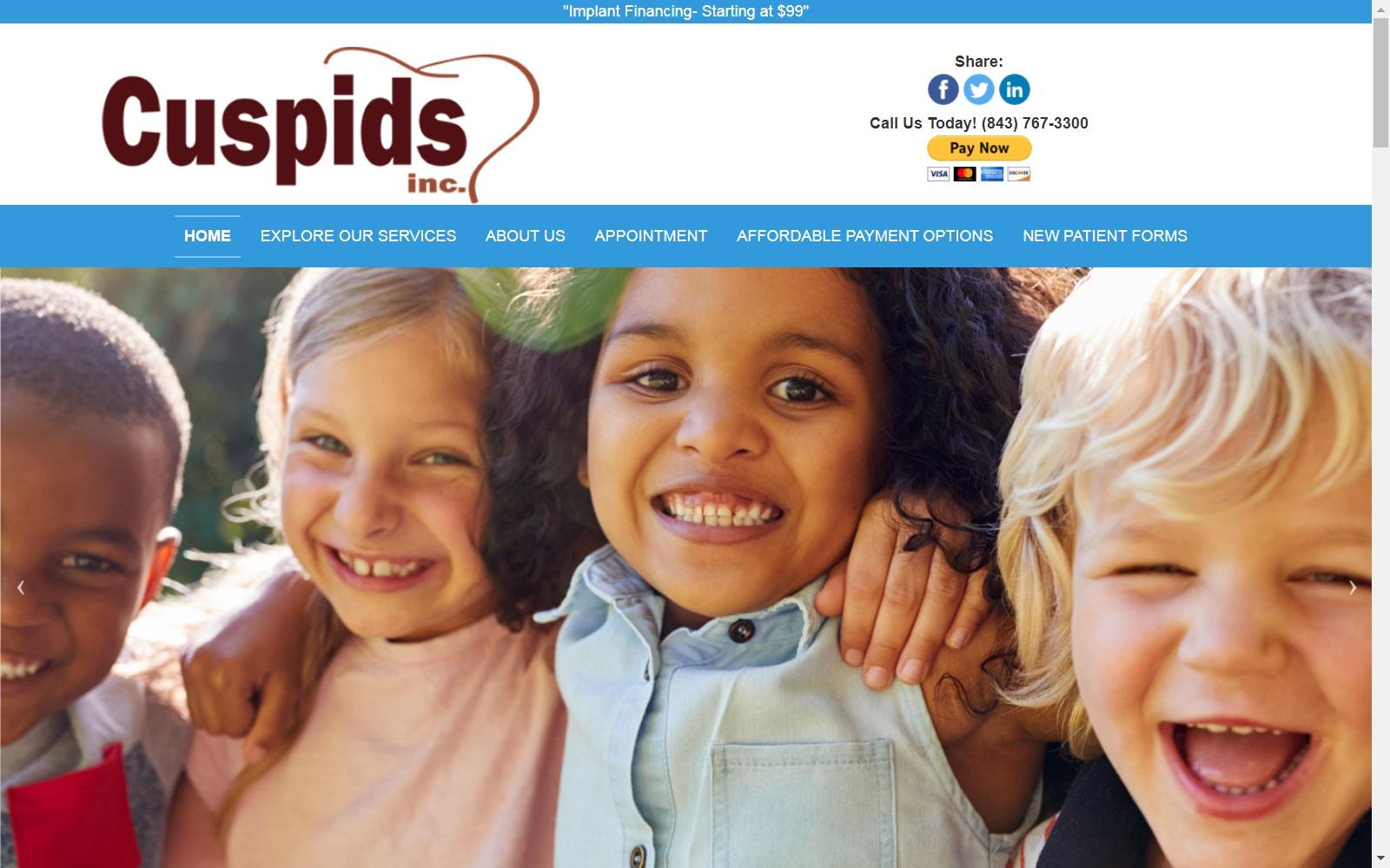 Cuspids Inc. screenshot