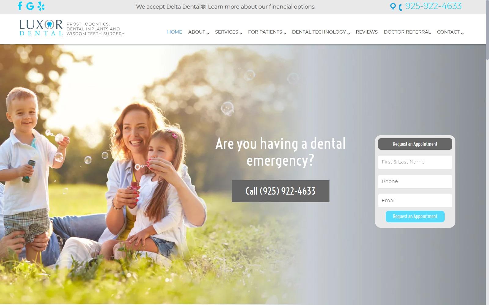 Luxor Dental: Prosthodontics, Dental Implants & Wisdom Teeth Surgery screenshot