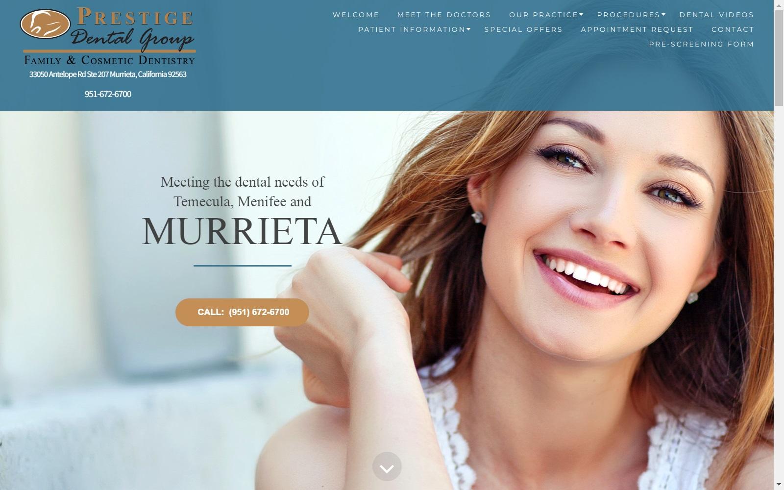 Prestige Dental Group screenshot