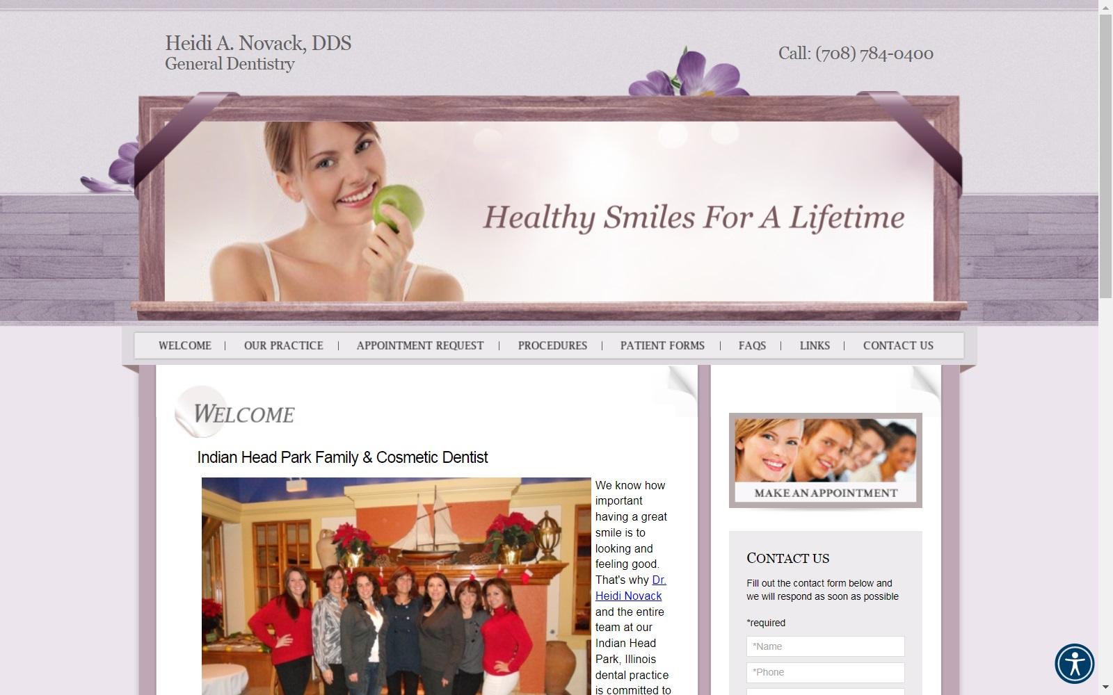 Novack Heidi A DDS screenshot