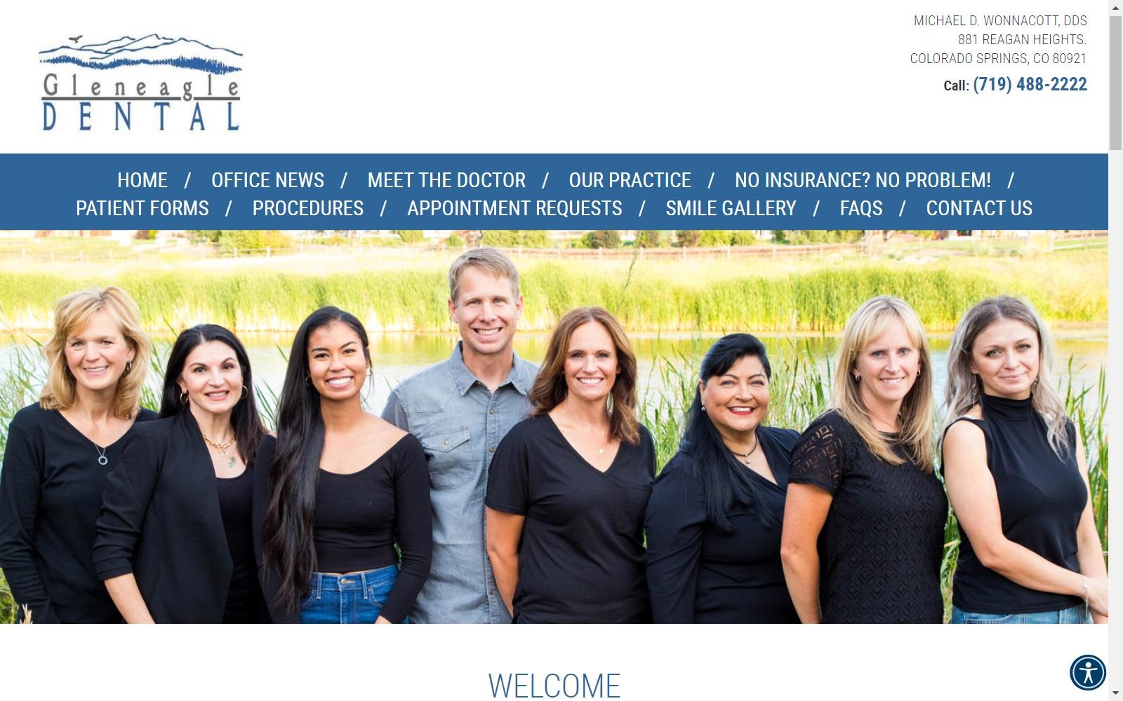 Gleneagle Dental screenshot