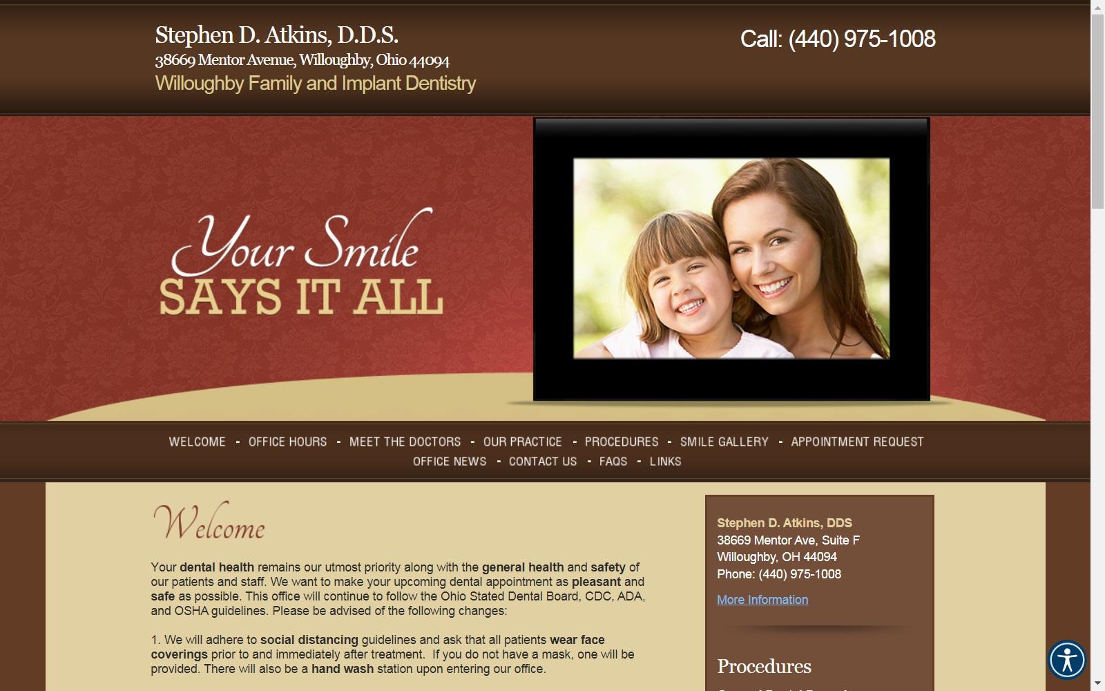 Stephen D. Atkins DDS screenshot